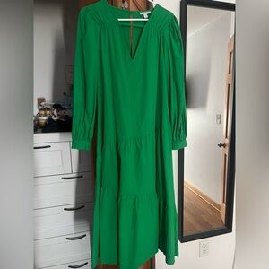 TOPSHOP Tiered Midi Dress